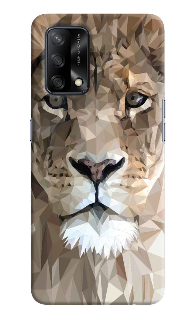 Lion Art Oppo F19/F19s Hard Case Back Cover by Casekaro