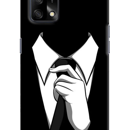 Black Tie Oppo F19/F19s Hard Case Back Cover by Casekaro