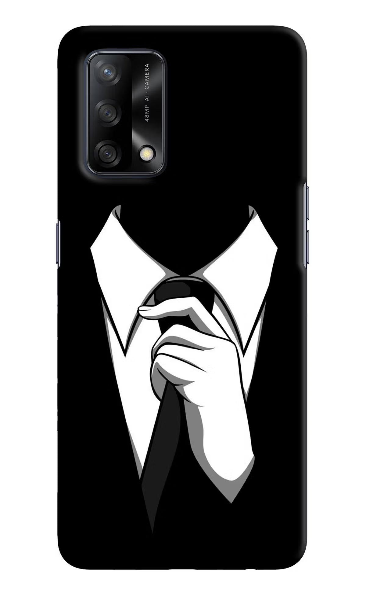 Black Tie Oppo F19/F19s Hard Case Back Cover by Casekaro