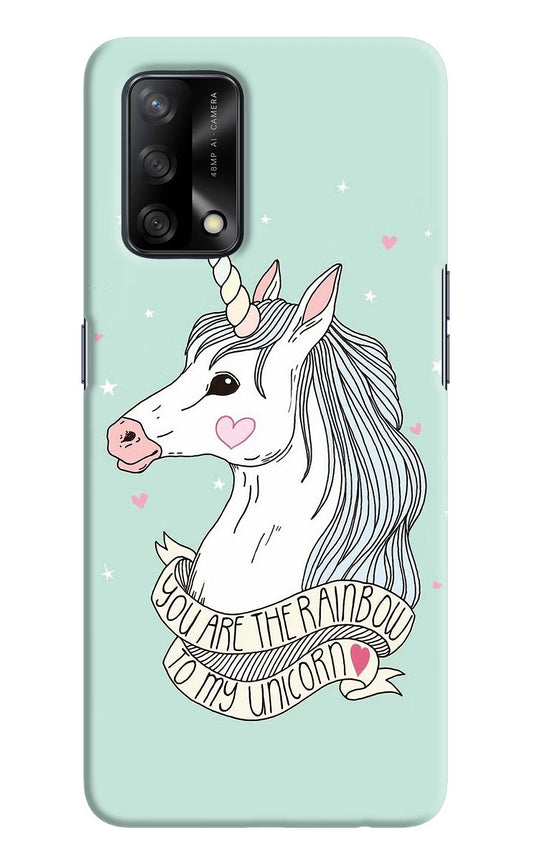 Unicorn Wallpaper Oppo F19/F19s Hard Case Back Cover by Casekaro