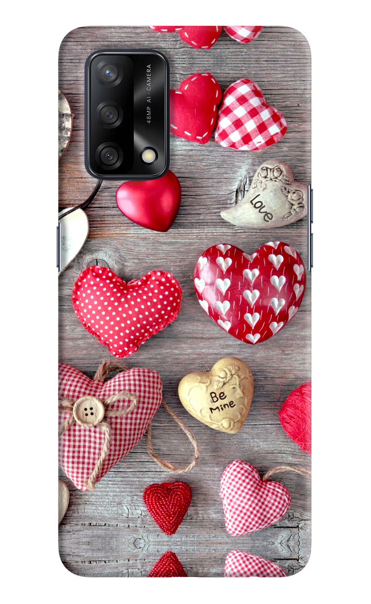 Love Wallpaper Oppo F19/F19s Hard Case Back Cover by Casekaro