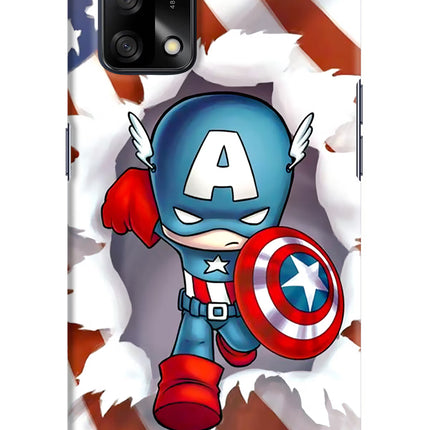 Captain America Oppo F19/F19s Hard Case Back Cover by Casekaro