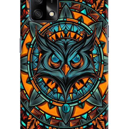 Angry Owl Art Oppo F19/F19s Hard Case Back Cover by Casekaro