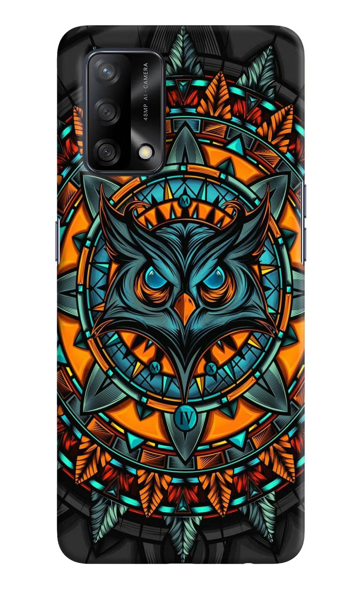 Angry Owl Art Oppo F19/F19s Hard Case Back Cover by Casekaro