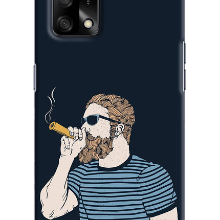Smoking Oppo F19/F19s Hard Case Back Cover by Casekaro