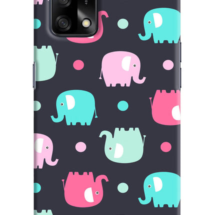 Elephants Oppo F19/F19s Hard Case Back Cover by Casekaro