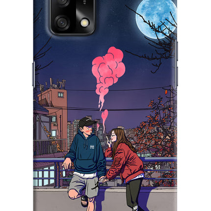 Chilling Couple Oppo F19/F19s Hard Case Back Cover by Casekaro