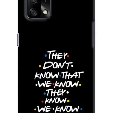 FRIENDS Dialogue Oppo F19/F19s Hard Case Back Cover by Casekaro