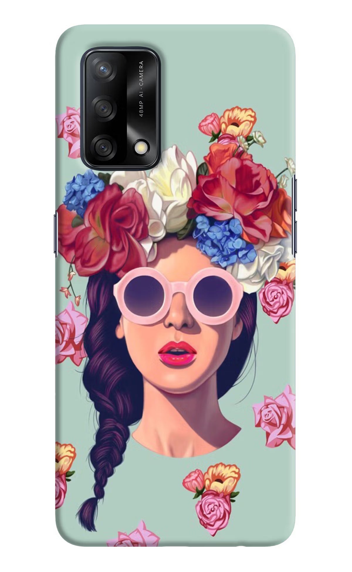 Pretty Girl Oppo F19/F19s Hard Case Back Cover by Casekaro
