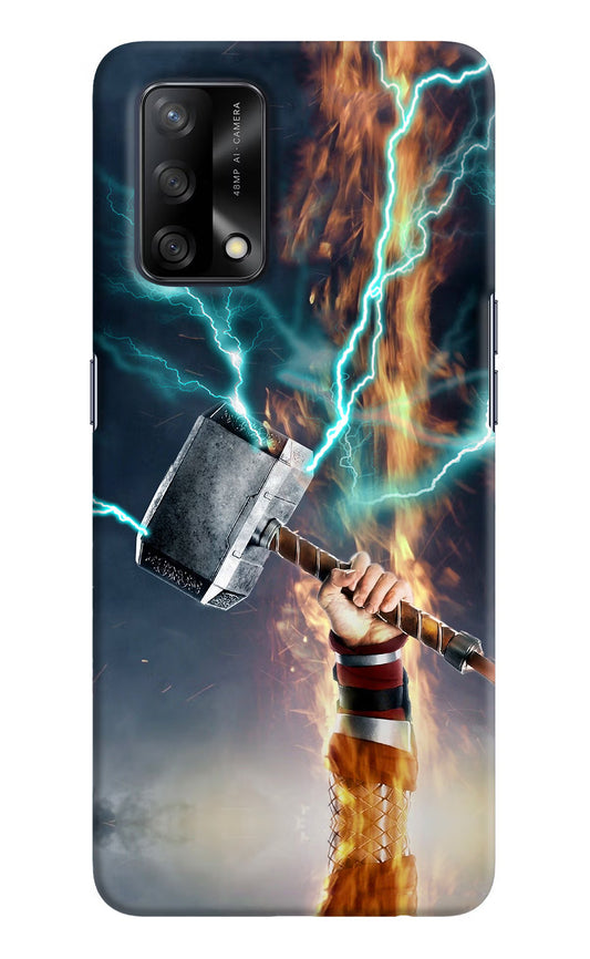Thor Hammer Mjolnir Oppo F19/F19s Hard Case Back Cover by Casekaro
