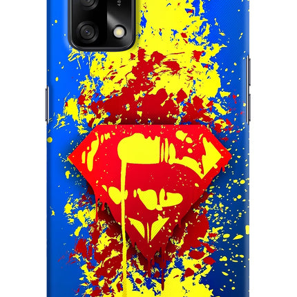 Superman logo Oppo F19/F19s Hard Case Back Cover by Casekaro