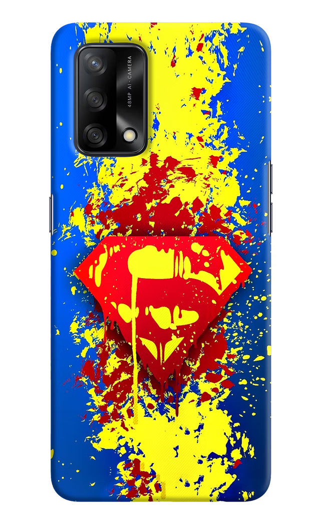 Superman logo Oppo F19/F19s Hard Case Back Cover by Casekaro