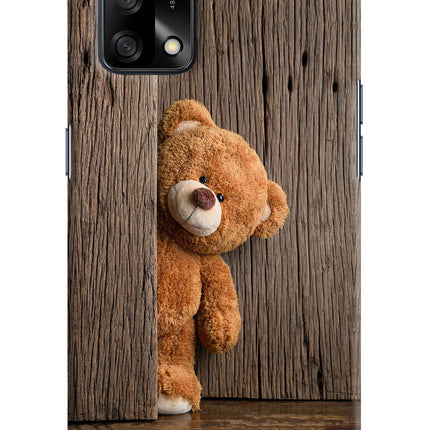 Teddy Wooden Oppo F19/F19s Hard Case Back Cover by Casekaro