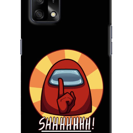 Among Us Shhh! Oppo F19/F19s Hard Case Back Cover by Casekaro