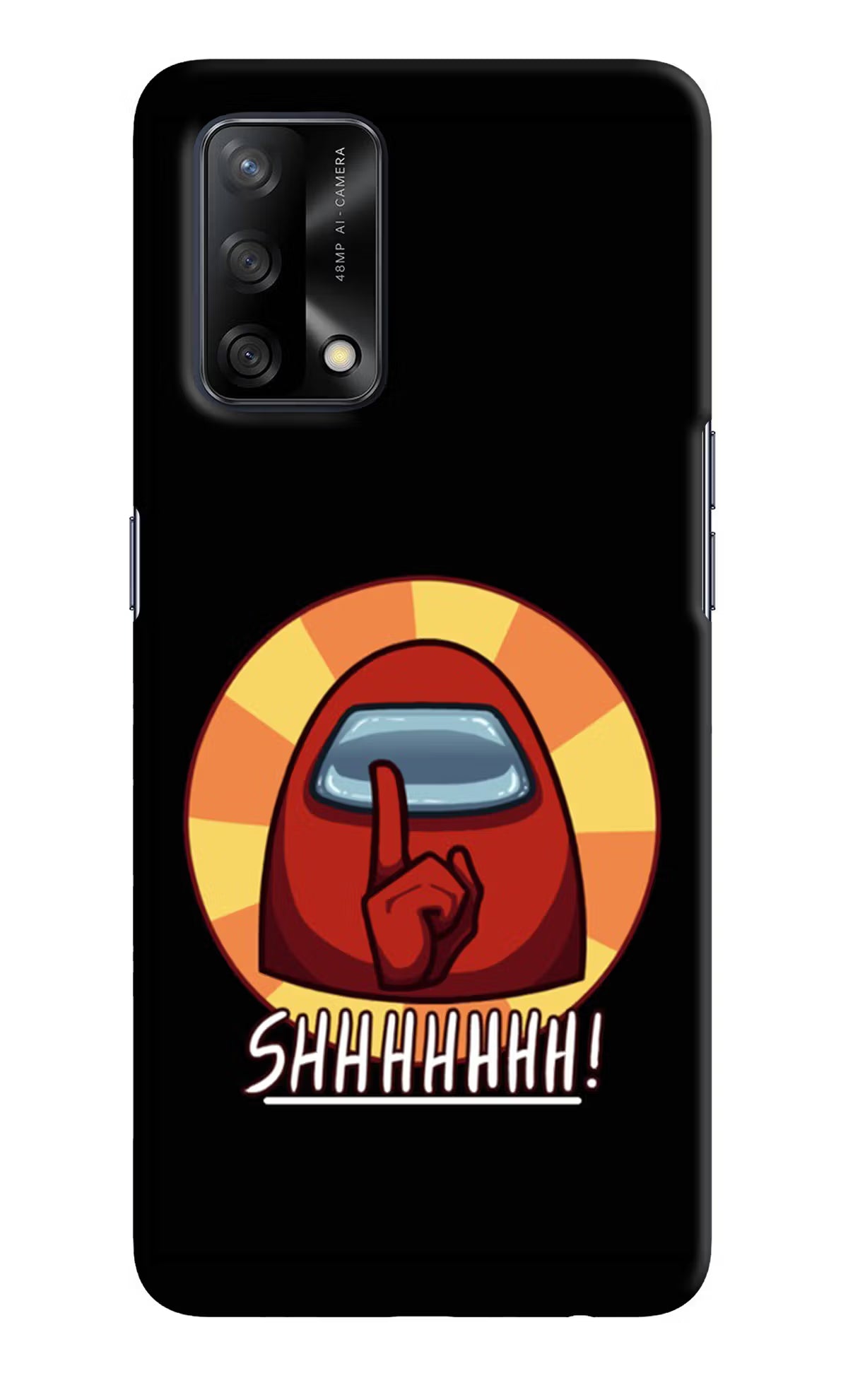 Among Us Shhh! Oppo F19/F19s Hard Case Back Cover by Casekaro