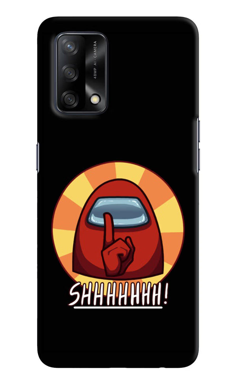 Among Us Shhh! Oppo F19/F19s Back Cover, Hard case