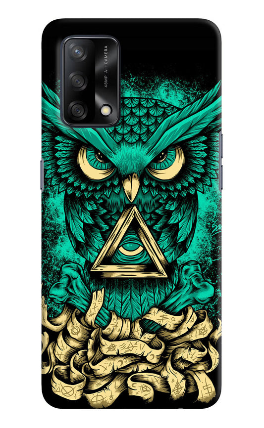 Green Owl Oppo F19/F19s Hard Case Back Cover by Casekaro