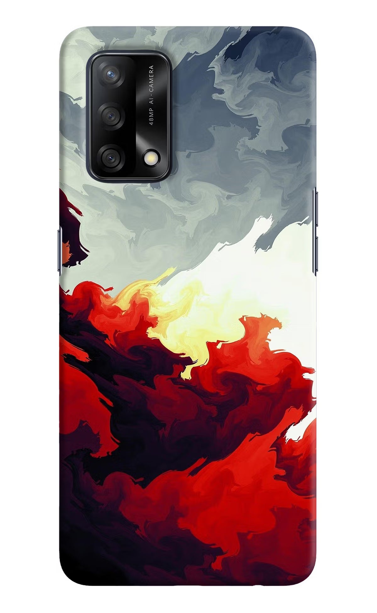 Fire Cloud Oppo F19/F19s Hard Case Back Cover by Casekaro