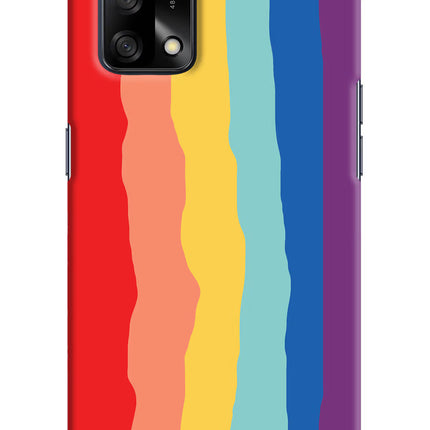 Rainbow Oppo F19/F19s Hard Case Back Cover by Casekaro