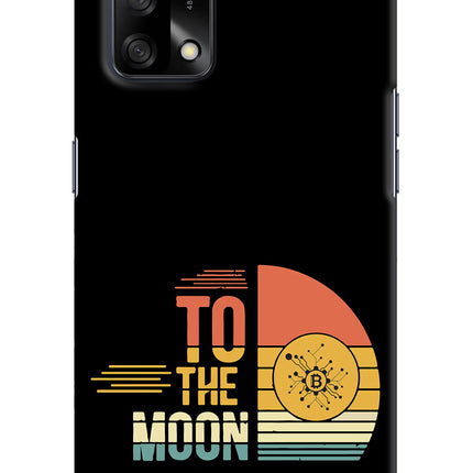 To the Moon Oppo F19/F19s Hard Case Back Cover by Casekaro