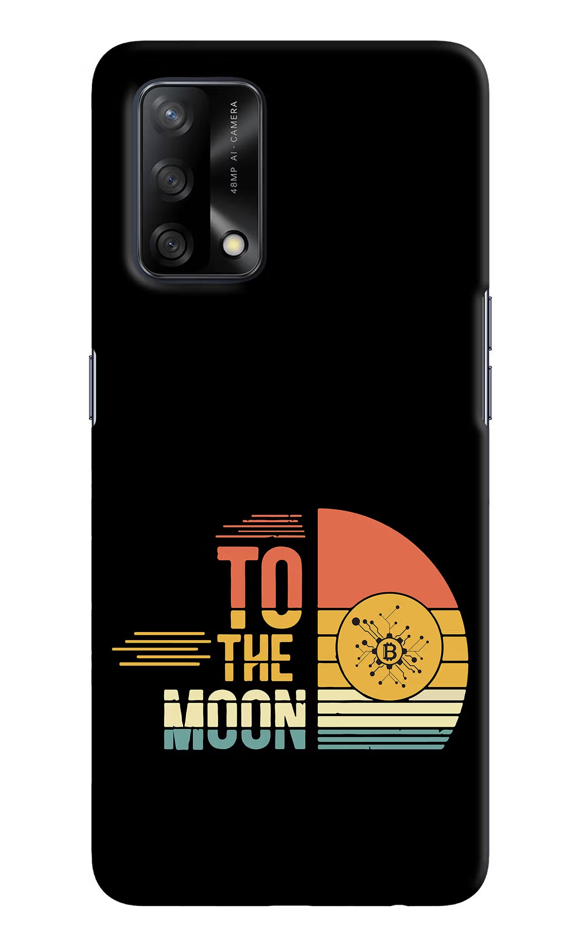 To the Moon Oppo F19/F19s Hard Case Back Cover by Casekaro