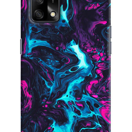 Abstract Oppo F19/F19s Hard Case Back Cover by Casekaro