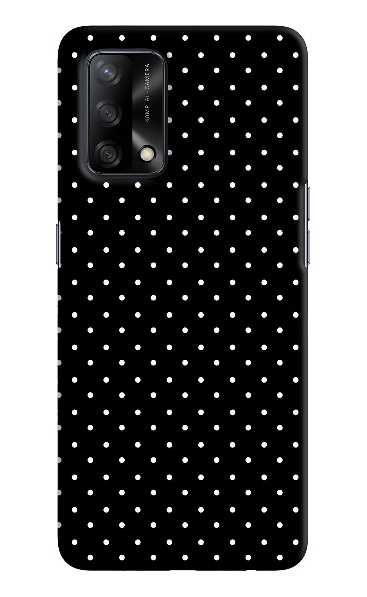 White Dots Oppo F19/F19s Hard Case Back Cover by Casekaro