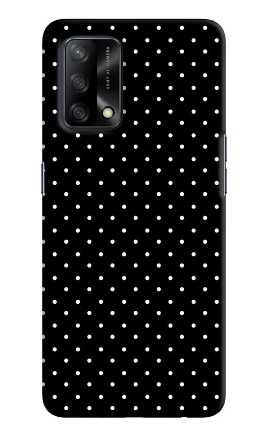 White Dots Oppo F19/F19s Hard Case Back Cover by Casekaro