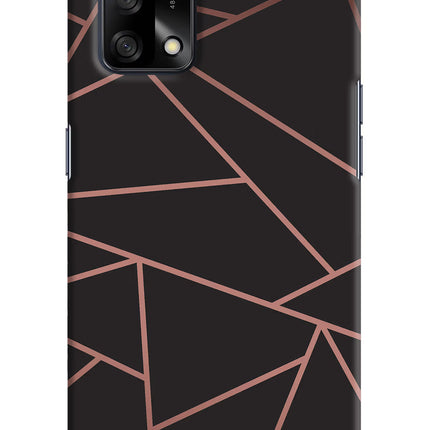 Geometric Pattern Oppo F19/F19s Hard Case Back Cover by Casekaro