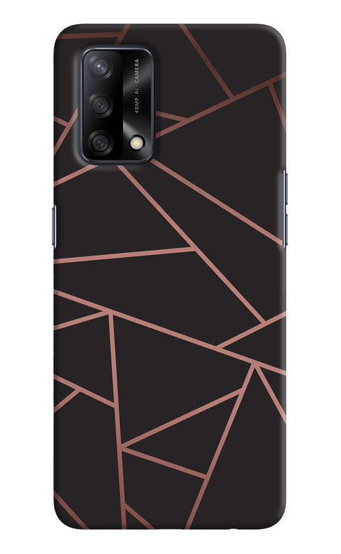 Geometric Pattern Oppo F19/F19s Back Cover