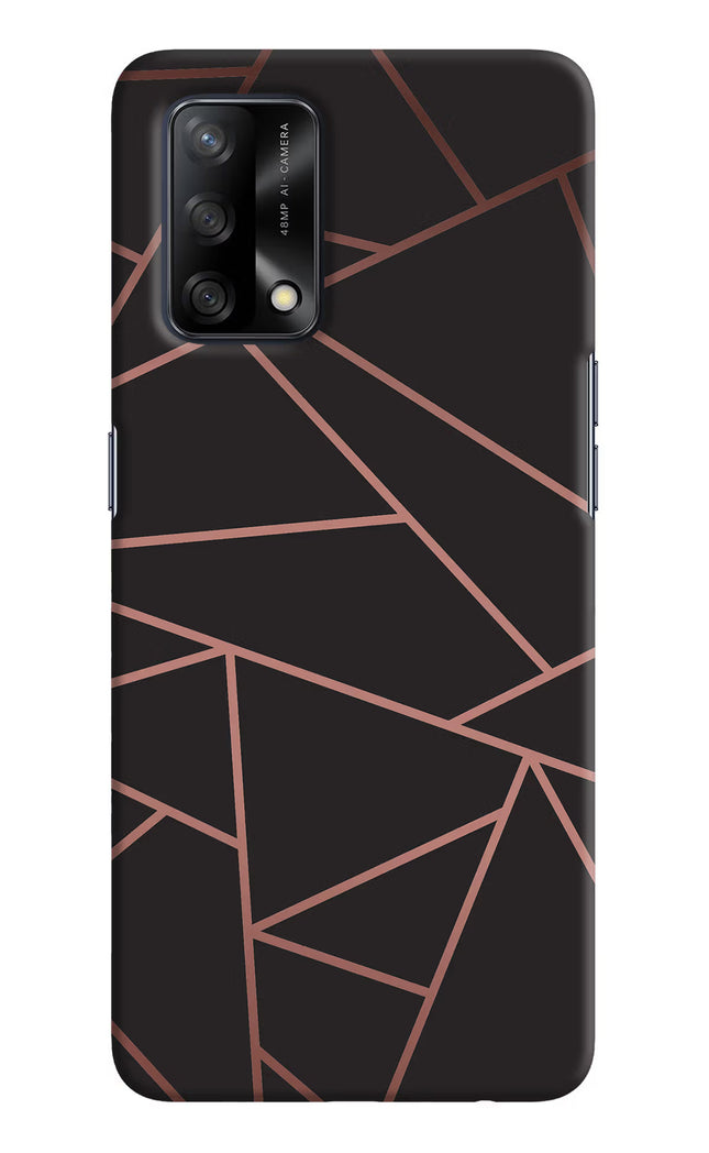 Geometric Pattern Oppo F19/F19s Hard Case Back Cover by Casekaro