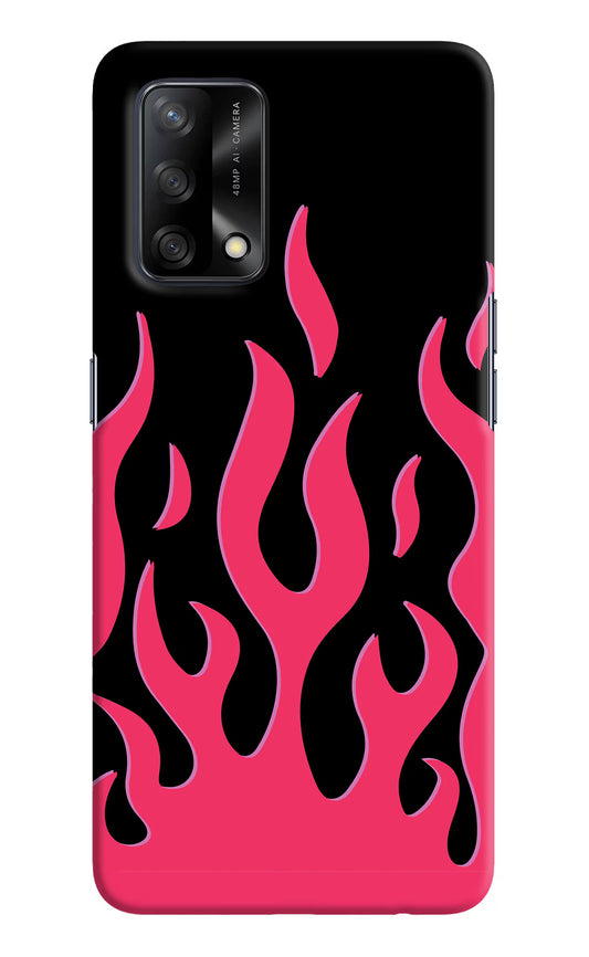 Fire Flames Oppo F19/F19s Hard Case Back Cover by Casekaro