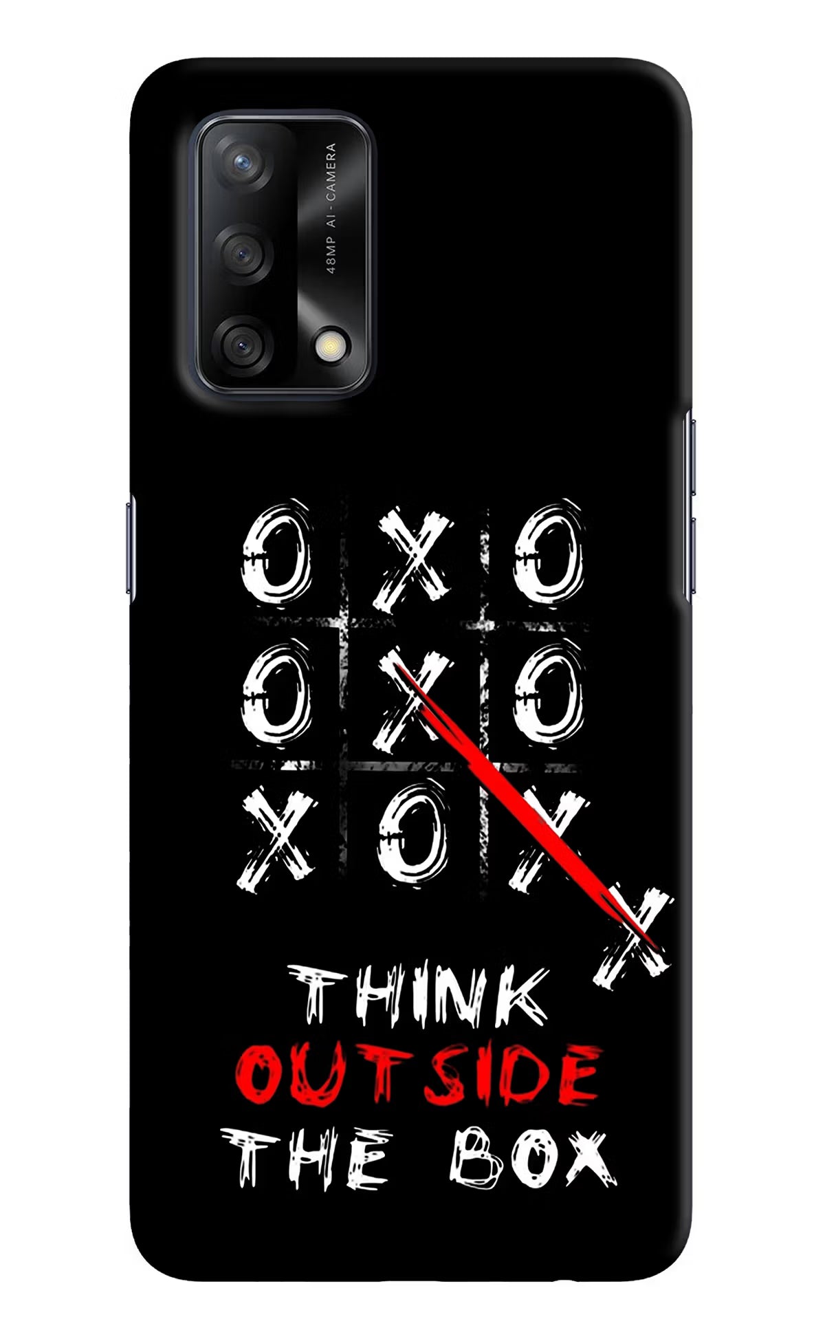 Think out of the BOX Oppo F19/F19s Hard Case Back Cover by Casekaro