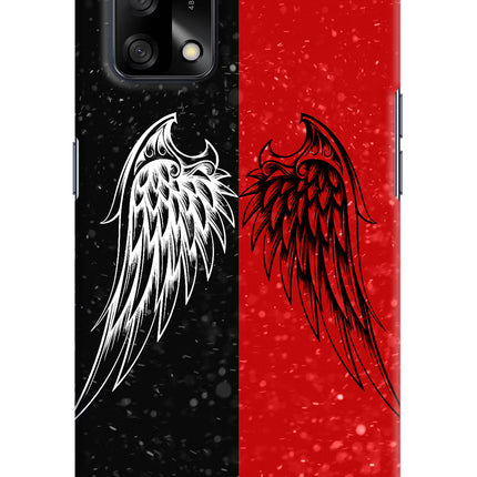 Wings Oppo F19/F19s Hard Case Back Cover by Casekaro