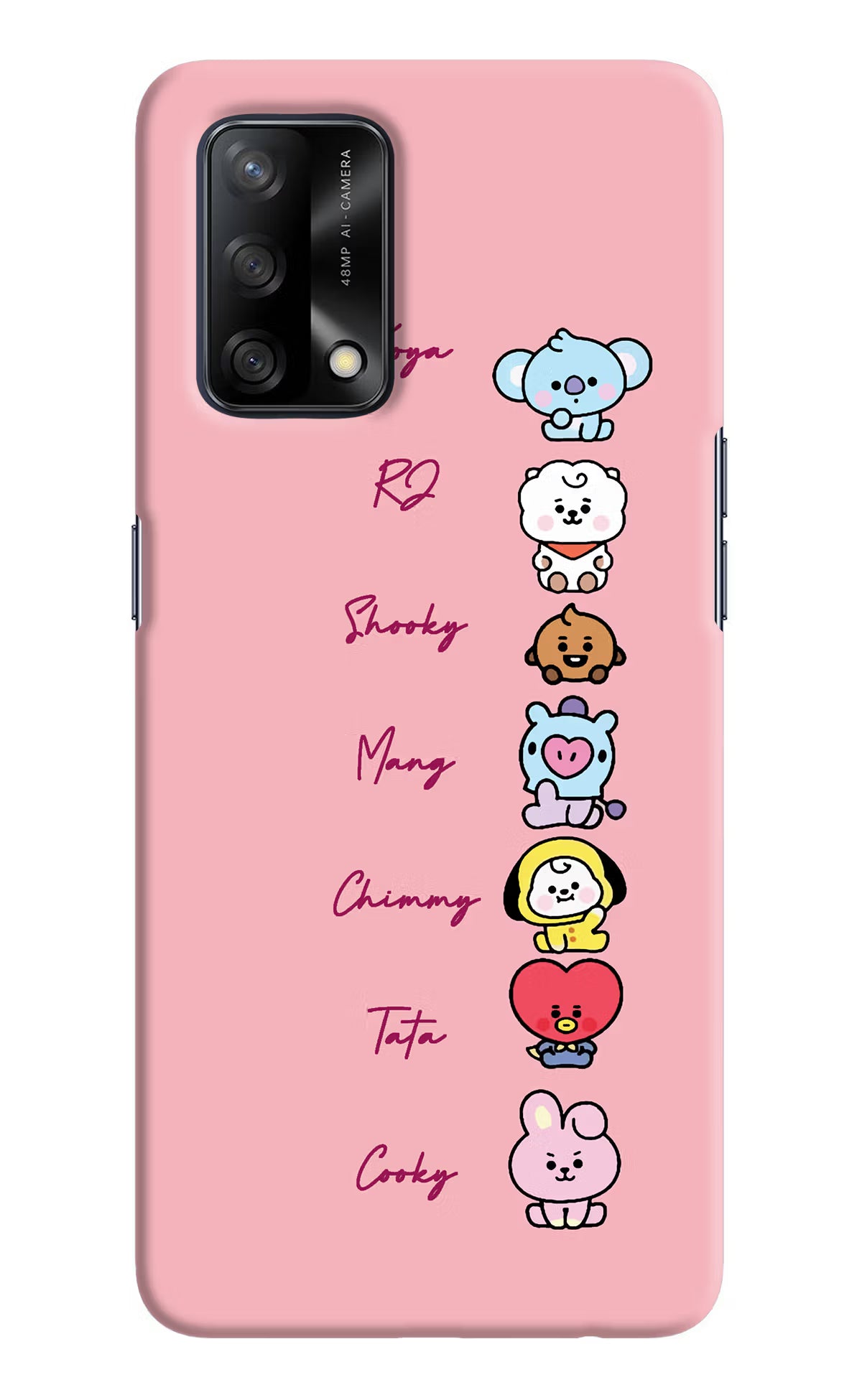 BTS names Oppo F19/F19s Hard Case Back Cover by Casekaro