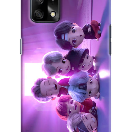 BTS Chibi Oppo F19/F19s Hard Case Back Cover by Casekaro