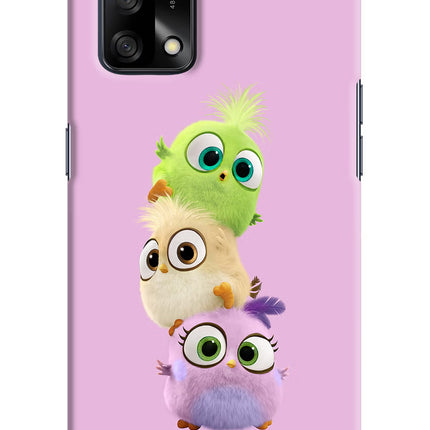 Cute Little Birds Oppo F19/F19s Hard Case Back Cover by Casekaro