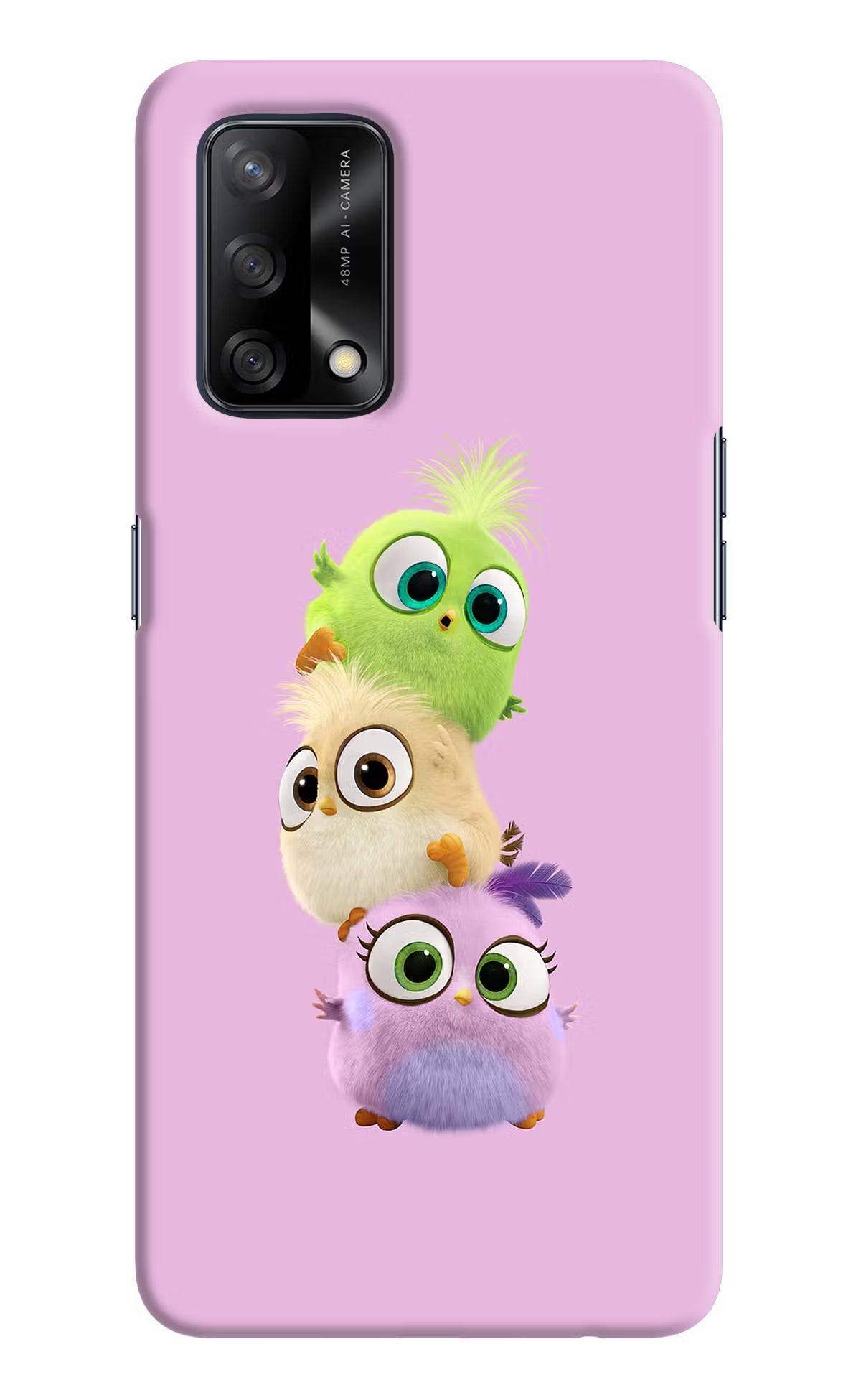 Cute Little Birds Oppo F19/F19s Hard Case Back Cover by Casekaro