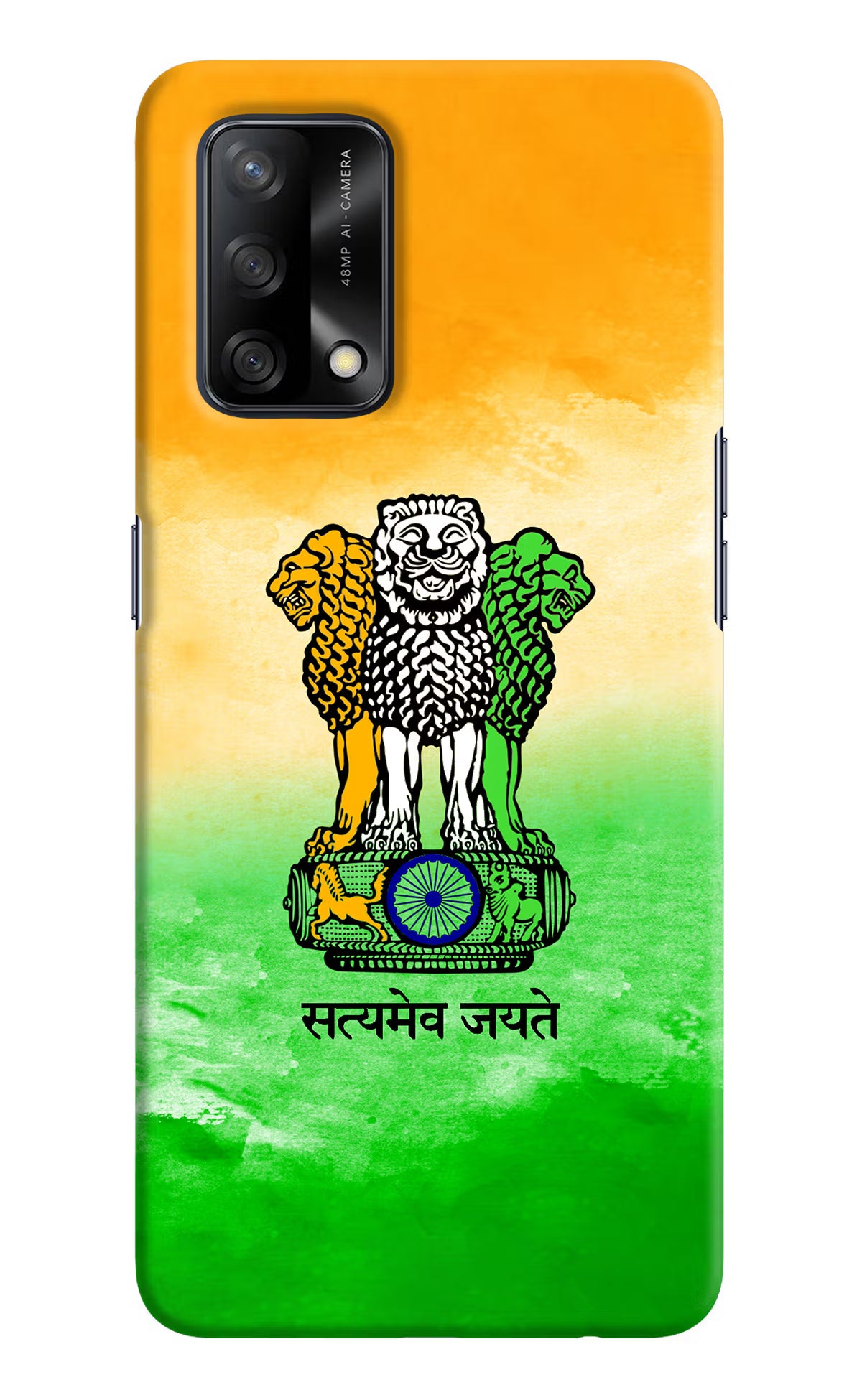 Satyamev Jayate Flag Oppo F19/F19s Hard Case Back Cover by Casekaro