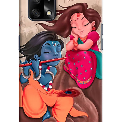 Radhe Krishna Oppo F19/F19s Hard Case Back Cover by Casekaro