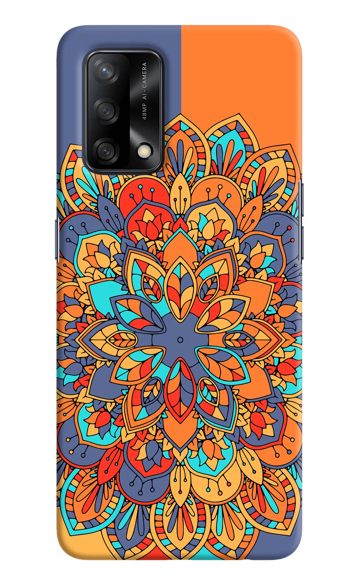 Color Mandala Oppo F19/F19s Hard Case Back Cover by Casekaro