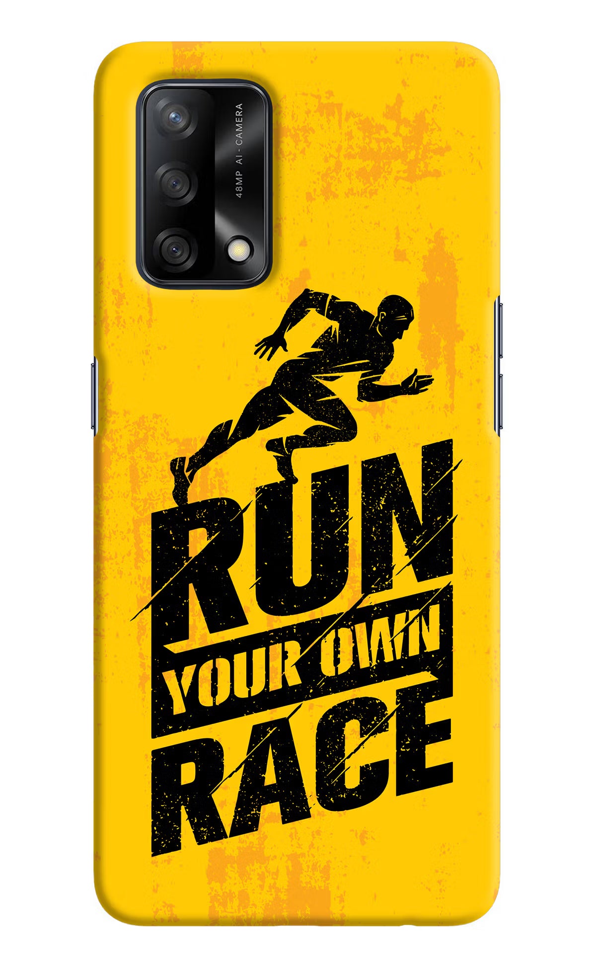 Run Your Own Race Oppo F19/F19s Hard Case Back Cover by Casekaro