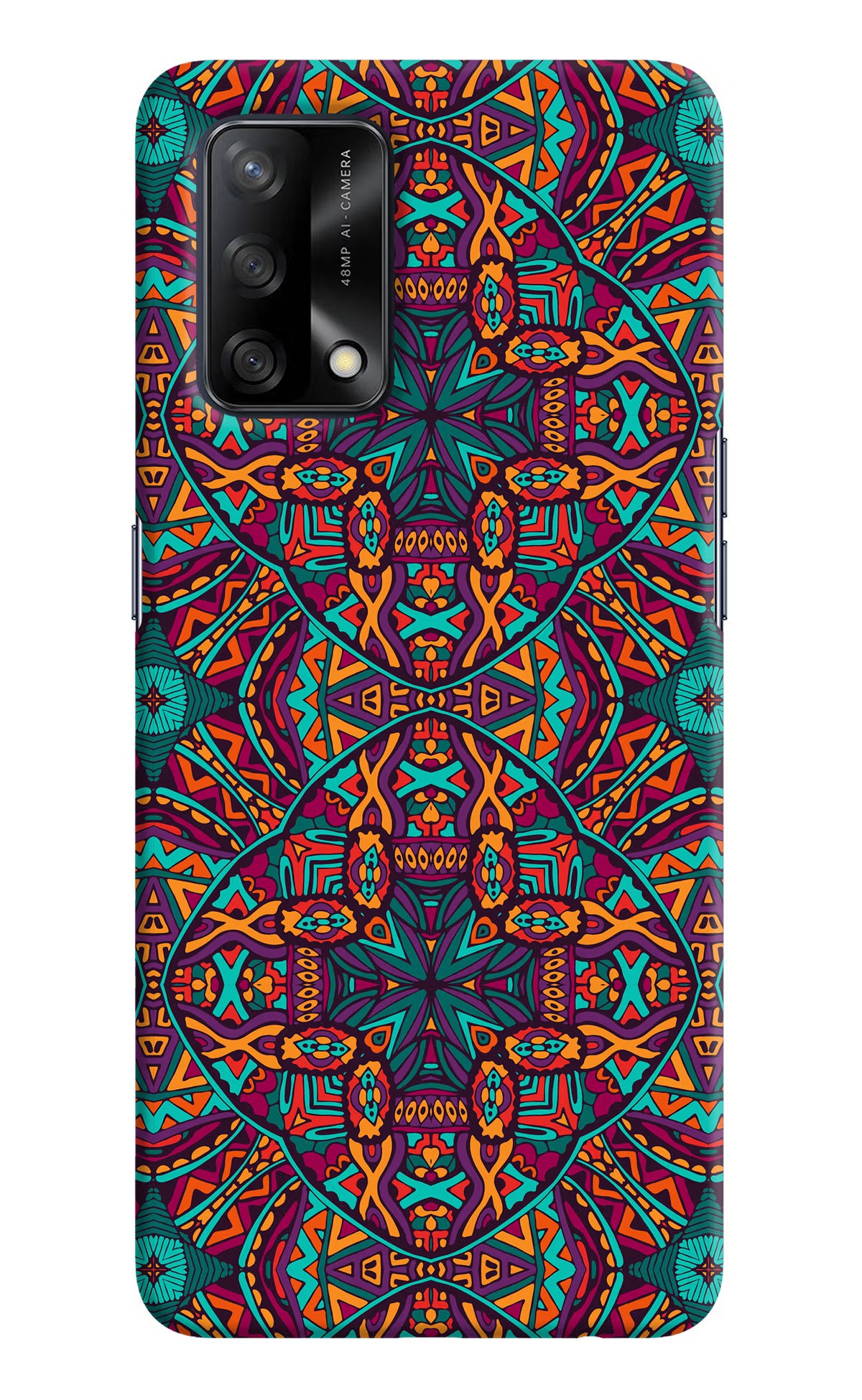 Colour Mandala Oppo F19/F19s Hard Case Back Cover by Casekaro