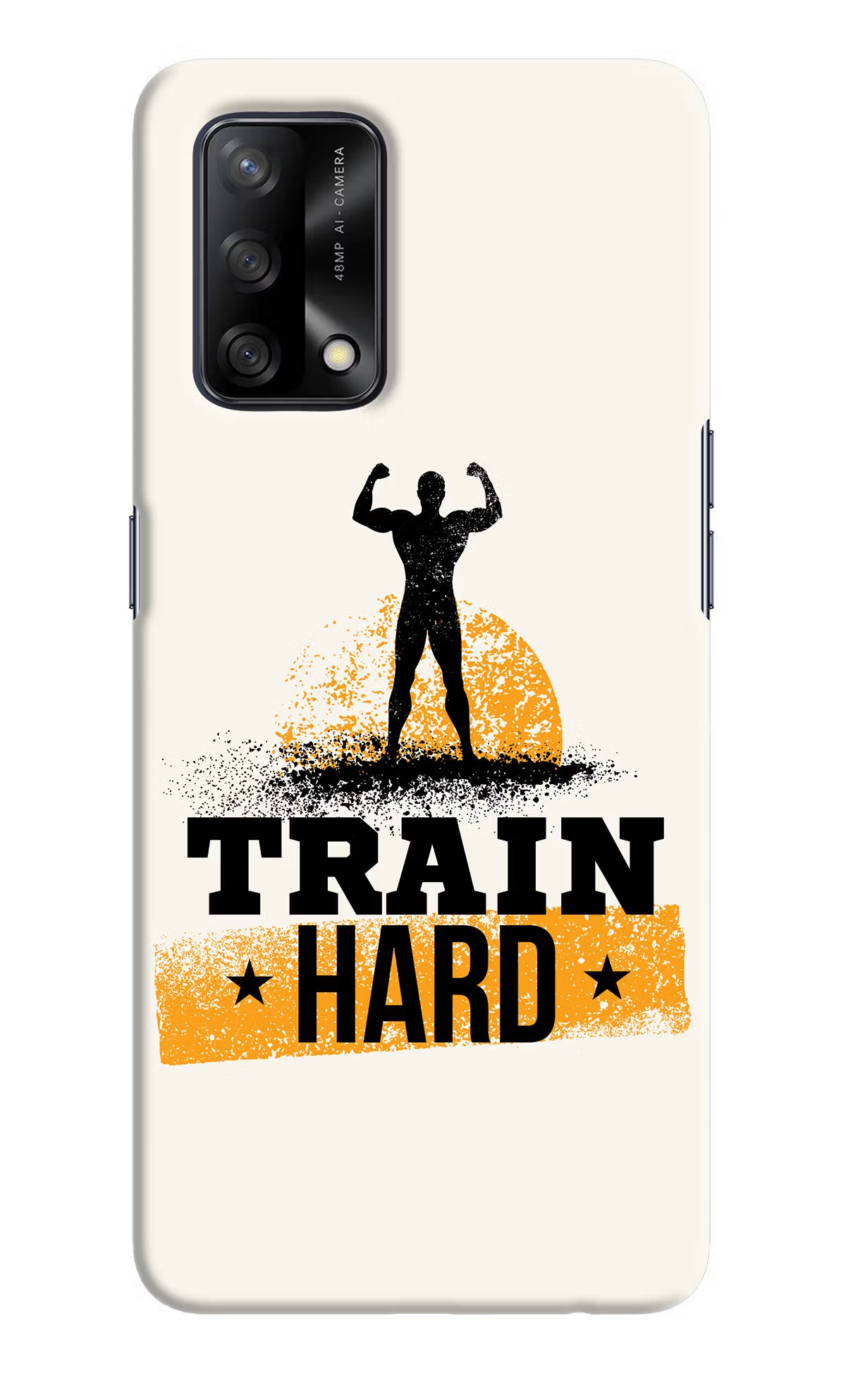 Train Hard Oppo F19/F19s Hard Case Back Cover by Casekaro