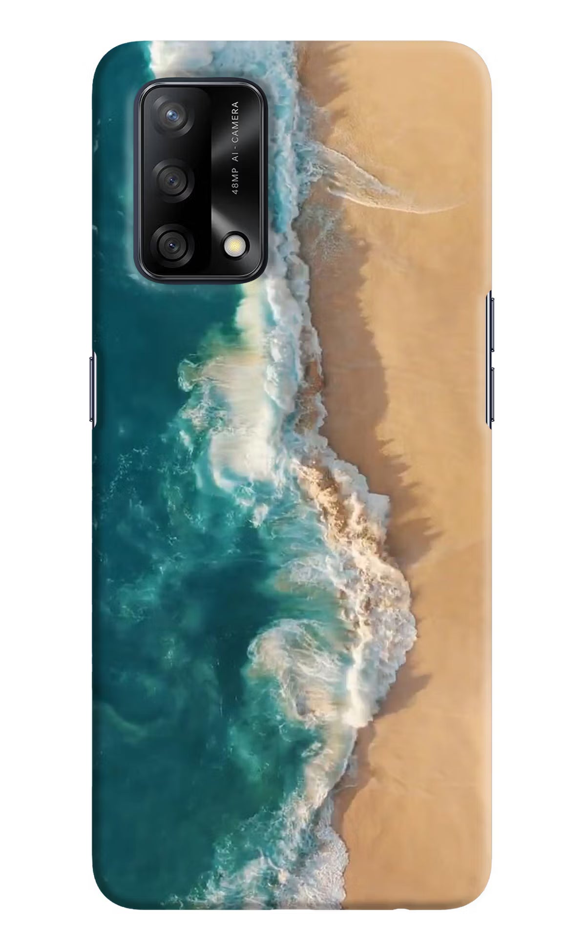 Ocean Beach Oppo F19/F19s Hard Case Back Cover by Casekaro
