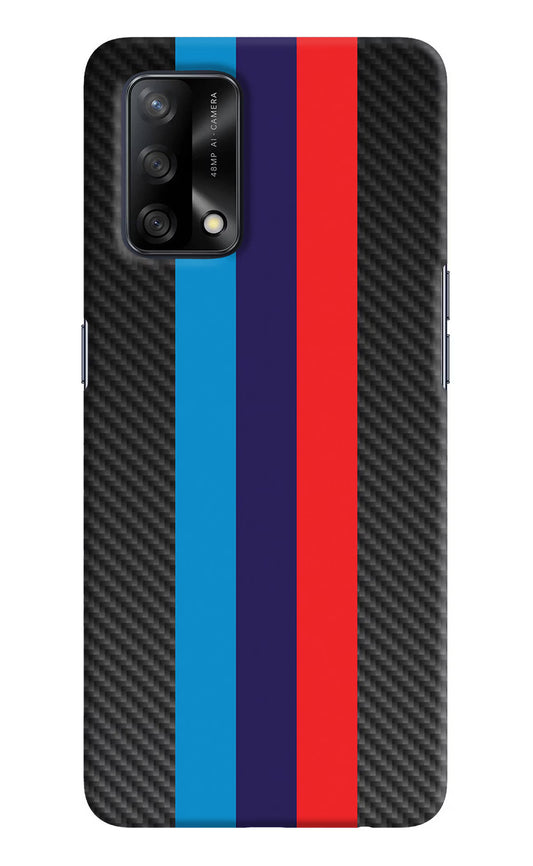 BMW Stripes Pattern Oppo F19/F19s Hard Case Back Cover by Casekaro