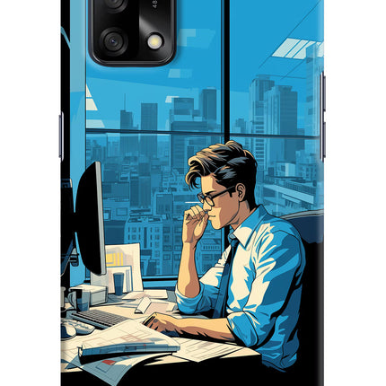 Focused Hustler (AI Generated) Oppo F19/F19s Hard Case Back Cover by Casekaro