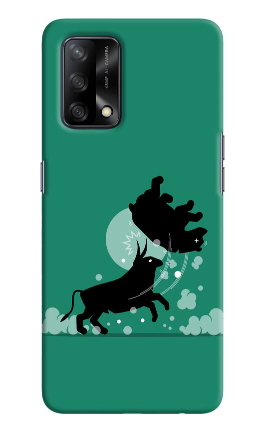 Bull Conqueror Oppo F19/F19s Hard Case Back Cover by Casekaro