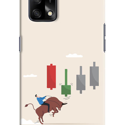Bull Trading Momentum Oppo F19/F19s Hard Case Back Cover by Casekaro