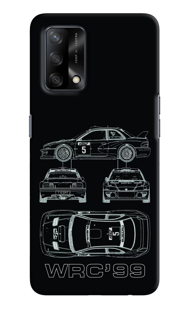 WRC'99 Oppo F19/F19s Hard Case Back Cover by Casekaro